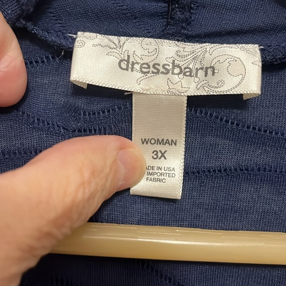 Dress Barn navy open front cardigan - Picture 4 of 5